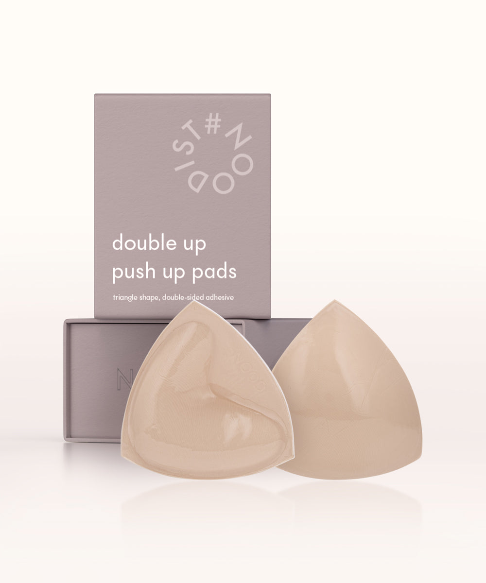 Double Sides Glued Silicone Adhesive Push up Bra Pad Sticky Breast