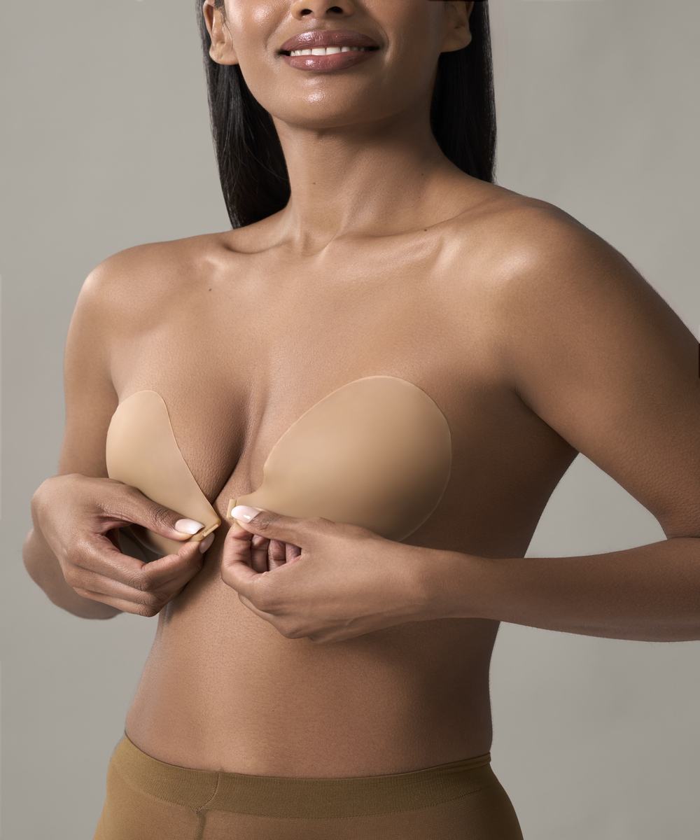 𝗦𝗔𝗠𝗘 𝗗𝗔𝗬 𝗦𝗛𝗜𝗣𝗣𝗜𝗡𝗚] UNSTRAPPED ADHESIVE PUSH UP MAX CLEAVAGE  BOOSTER BRA